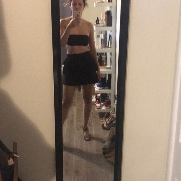 Black Fringe Skort - Picture 2 of 6